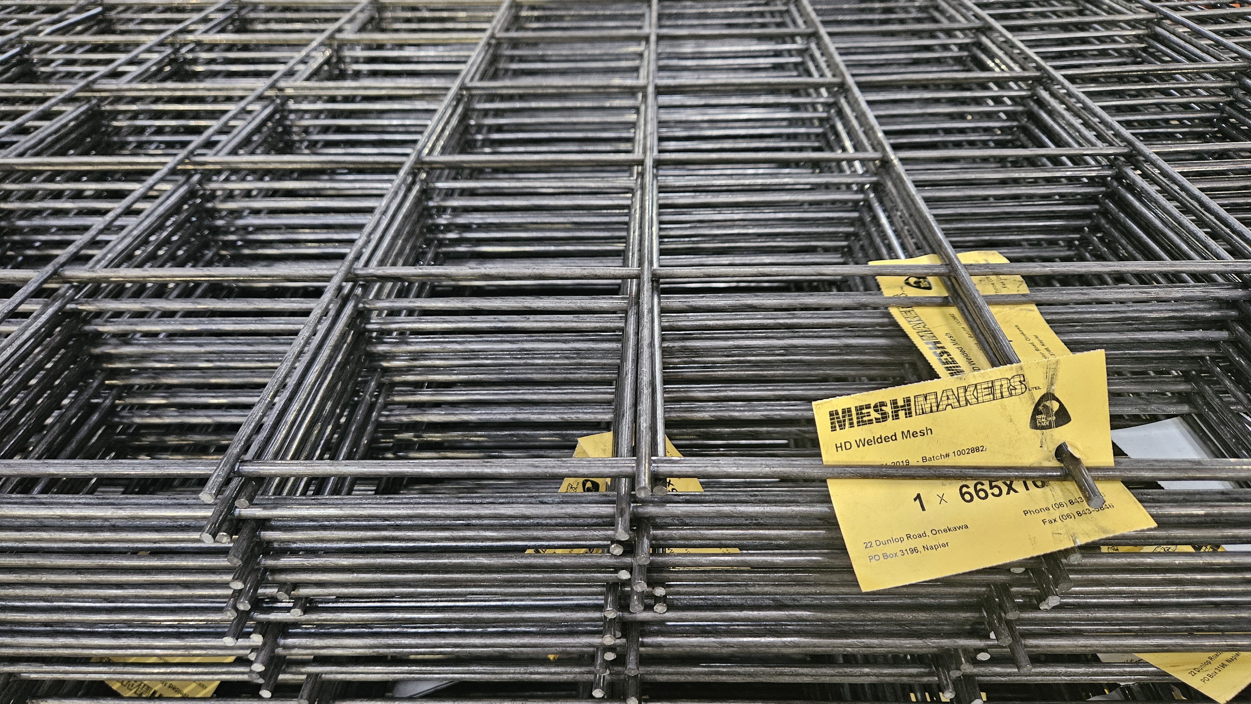 Hard drawn welded mesh sheets ready for reinforcing applications